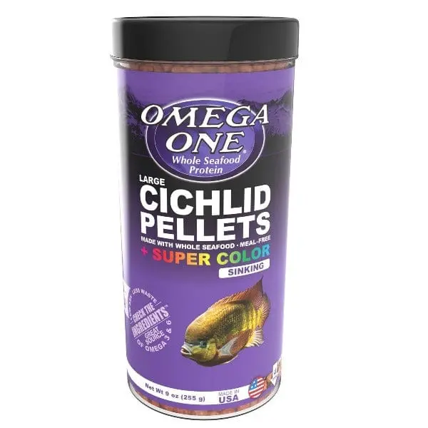 Omega One Cichlid Pellets; Large Sinking 1