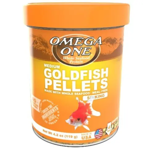 Omega One Sinking Goldfish Pellets; Medium 1