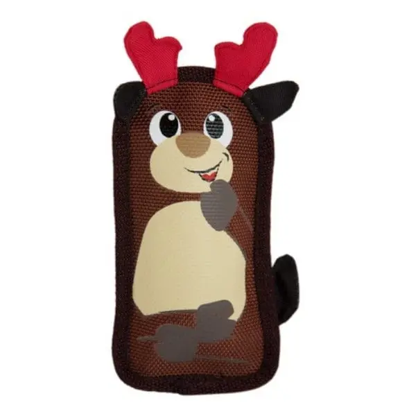 Outward Houndz Fire Biterz Reindeer Holiday Dog Toy 1