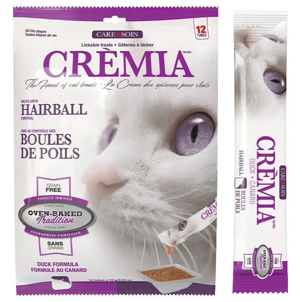 Oven-Baked Tradition Cremia Lickable Cat Treats | Hairball Formula - Duck 1