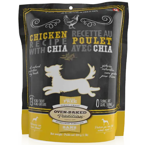 Oven-Baked Tradition Grain-Free Chicken & Chia Dog Treats 1