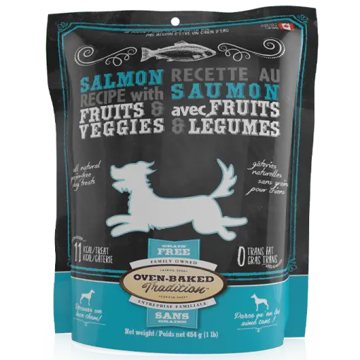 Oven-Baked Tradition Grain-Free Salmon With Fruits & Vegetables Dog Treats 1