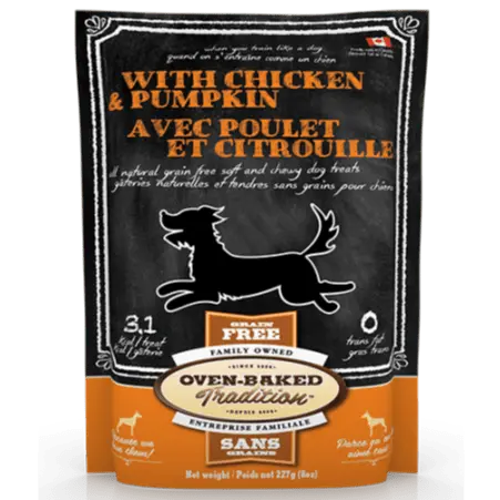 Oven-Baked Tradition Soft & Chewy Grain-Free Chicken & Pumpkin Dog Treats 1