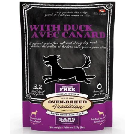 Oven-Baked Tradition Soft & Chewy Grain-Free Duck Dog Treats 1