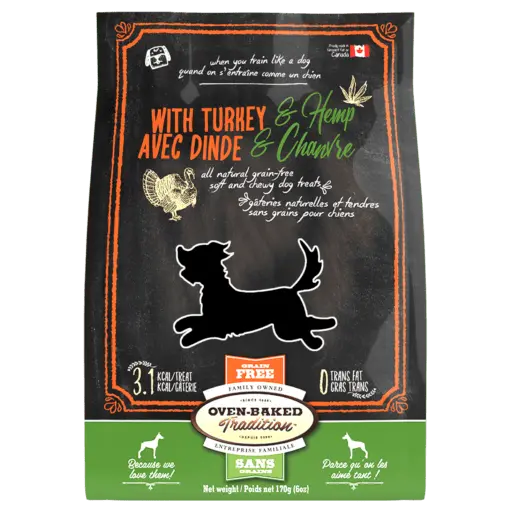 Oven-Baked Tradition Soft & Chewy Grain-Free Turkey & Hemp Dog Treats 1