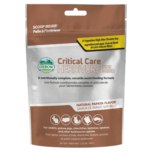 Oxbow Critical Care Herbivore; Fine Grind Papaya 1
