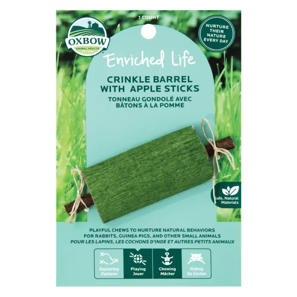 Oxbow Enriched Life - Crinkle Barrel With Apple Sticks 1