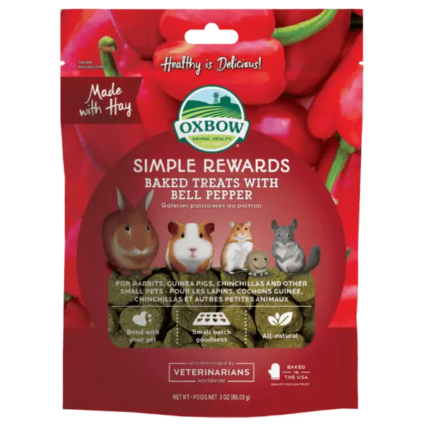 Oxbow Simple Rewards Baked Treats With Bell Peppers 1