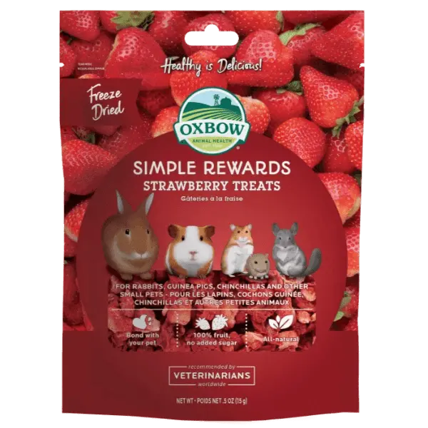 Oxbow Simple Rewards Freeze Dried Strawberry Treats 1