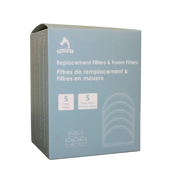 Patpet Automatic Motion Activated Replacement Filters & Foam Filters 5-Pack 1