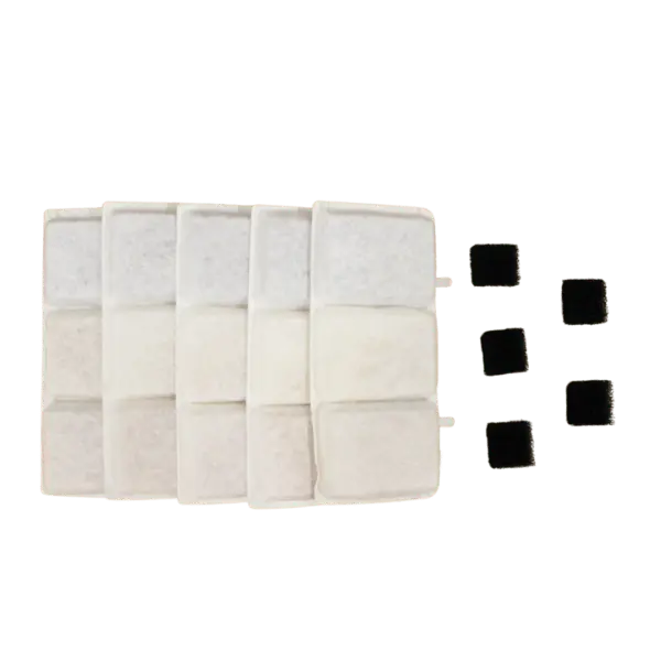 Patpet Replacement Filters & Foam Filters 5-Pack 1
