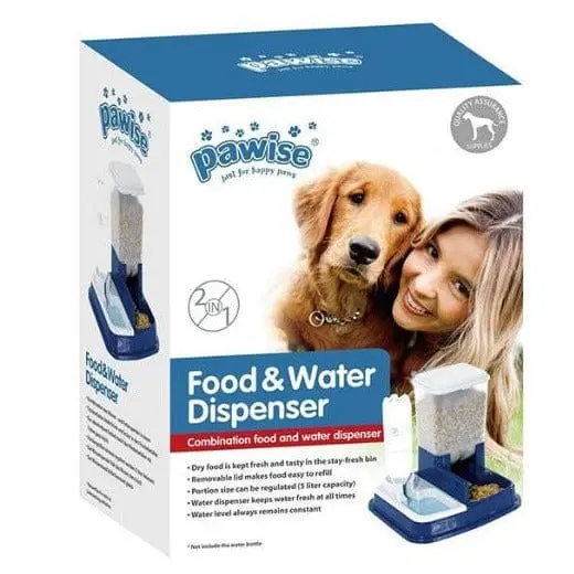 Pawise 2 In 1 Food & Water Dispenser 1