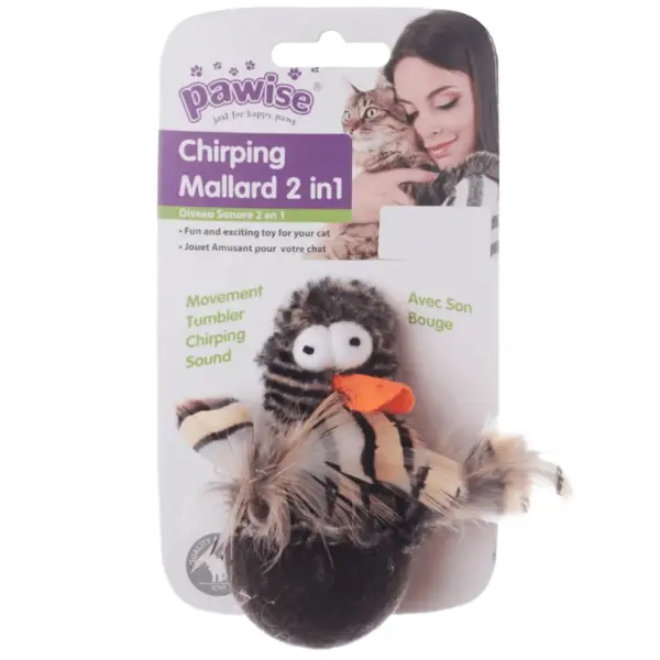 Pawise Chirping Mallard Cat Toy 1