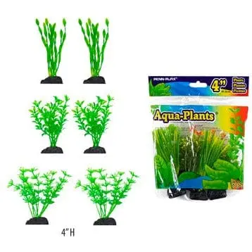 Aquaplant 3.5In Betta Green 6Pc Bag 1