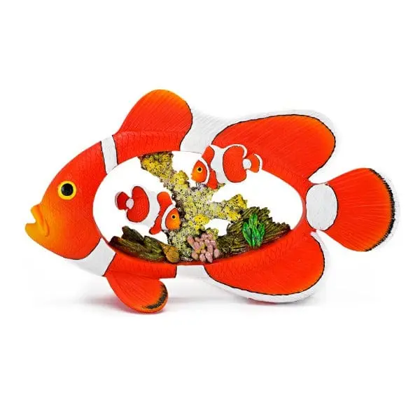 Clown Fish/Coral Diorama; 8.5In 1