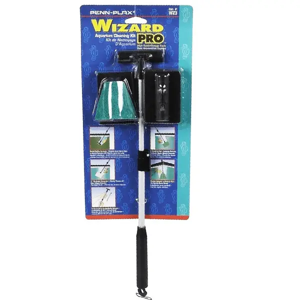 Penn-Plax Wizard Pro Telescopic Aquarium Cleaning Kit 1