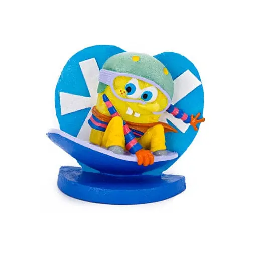 Spongebob On Snowboard Ornament 3In Res Licensed 1