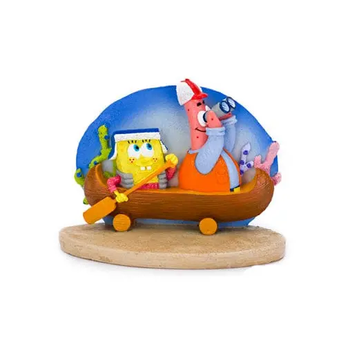 Spongebob/Patrick In Canoe 2.75In Res Orn Licensed 1