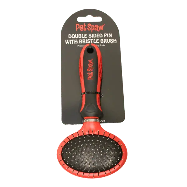 Pet Spaw Double Sided Pin With Bristle Brush 1