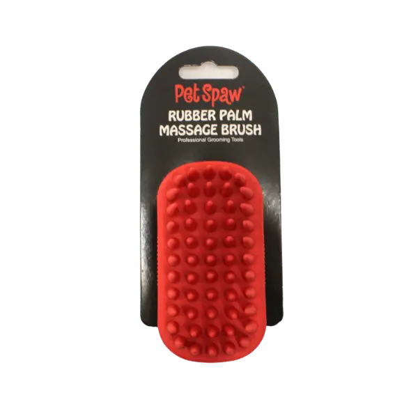 Pet Spaw Rubber Palm Massage Brush 1