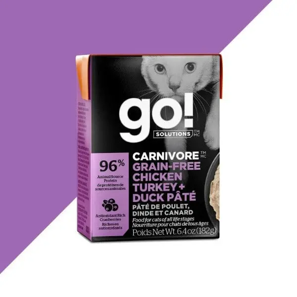 Go! Solutions Carnivore Grain Free Chicken, Turkey & Duck Pate Wet Cat Food 1