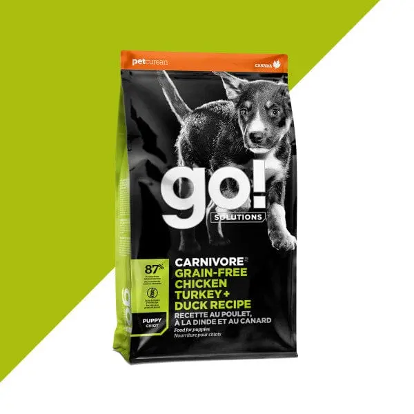 Go! Solutions Carnivore Grain-Free Chicken, Turkey & Duck Recipe Dry Puppy Food, 12Lb 1
