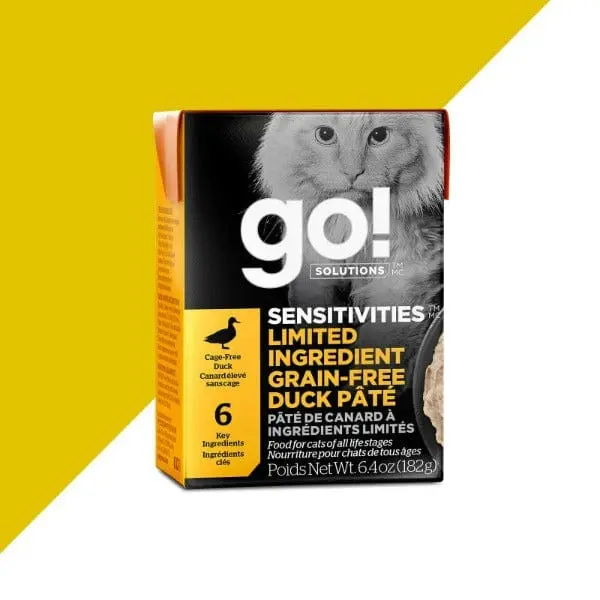 Go! Solutions Sensitivities Limited Ingredient Grain Free Duck Pate Wet Cat Food 1
