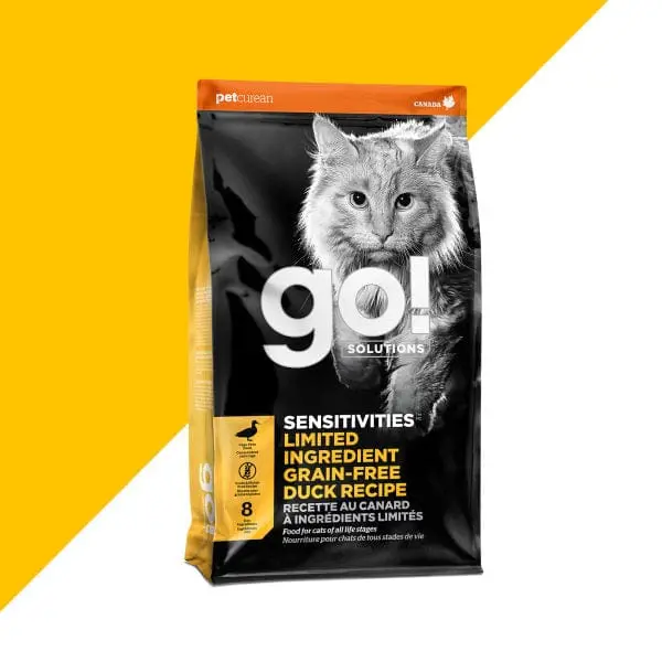 Go! Solutions Sensitivities Limited Ingredient Grain Free Duck Recipe Dry Cat Food, 8Lb 1