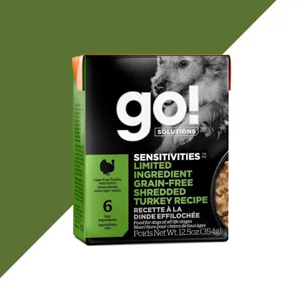 Go! Solutions Sensitivities Limited Ingredient Grain Free Shredded Turkey Recipe Wet Dog Food, 12.5Oz 1