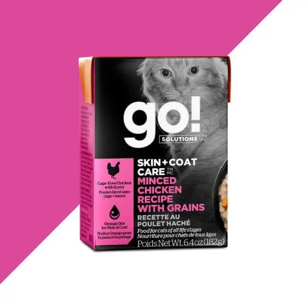 Go! Solutions Skin & Coat Care Minced Chicken Recipe Wet Cat Food 1