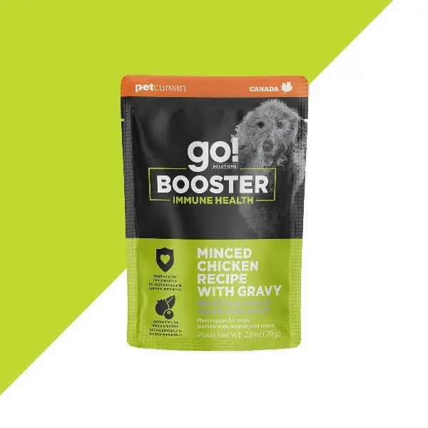 Go! Solutions Booster Immune Health Minced Chicken With Gravy Dog Food Topper 1