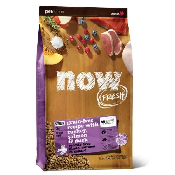 Now Fresh Turkey, Salmon & Duck Recipe Senior Dry Cat Food, 8Lb 1