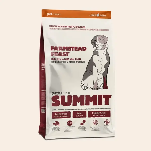 Summit Large Breed Farmstead Feast Pork Meal & Lamb Meal Recipe Adult Dry Dog Food, 25Lb 1