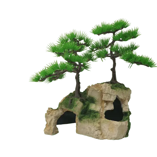Fish Gear Cave & Tree Aquarium Ornament 1