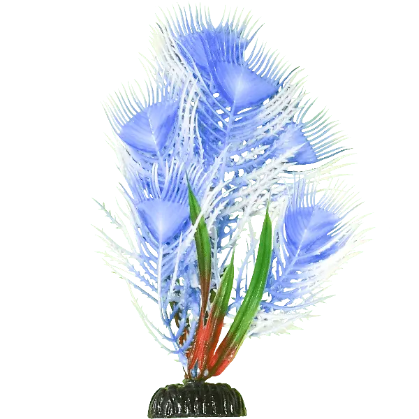 Fish Gear Blue Peacock Aquarium Plant (8") 1