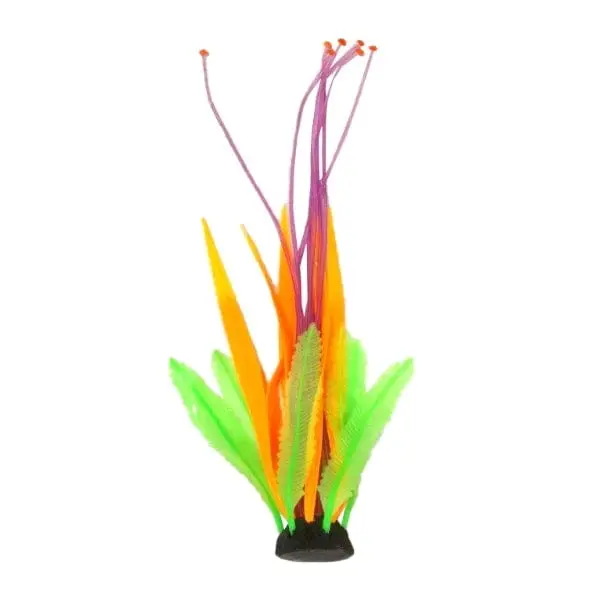 Fish Gear Glow Multi-Colour Seaweed Silicone Aquarium Plant (10") 1