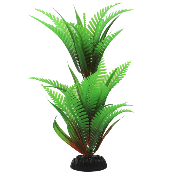 Fish Gear Green Fern Plastic Aquarium Plant (8") 1