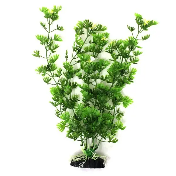 Fish Gear Green Water Parsley Plastic Aquarium Plant (12") 1