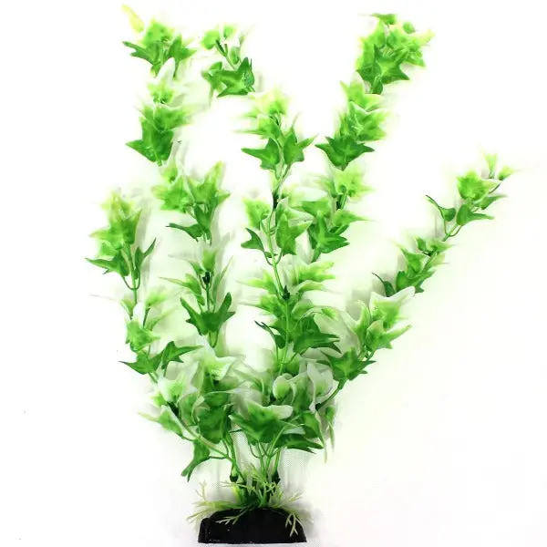 Fish Gear Green & White Ivy Plastic Aquarium Plant (12") 1