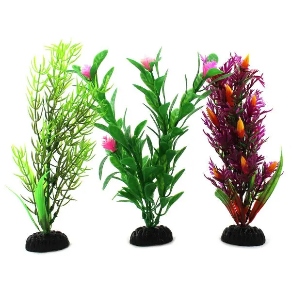 Fish Gear Plastic Aquarium Plant 3-Pack (8") 1