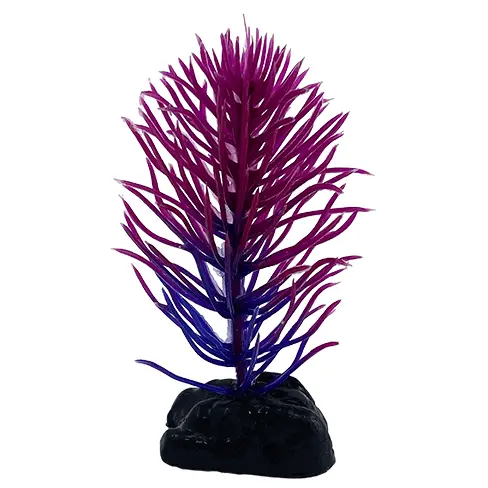 Fish Gear Purple Hornwort Plastic Betta Plant (3") 1