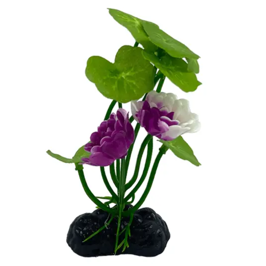 Fish Gear Purple Lotus Silk Betta Plant (4") 1