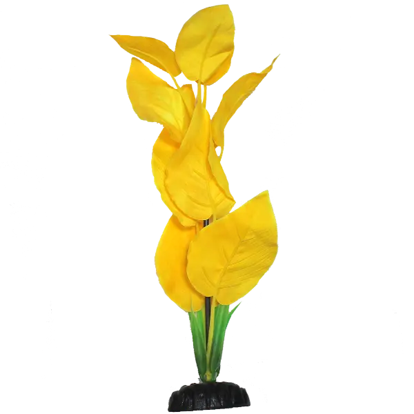 Fish Gear Yellow Crypt Silk Aquarium Plant (12") 1
