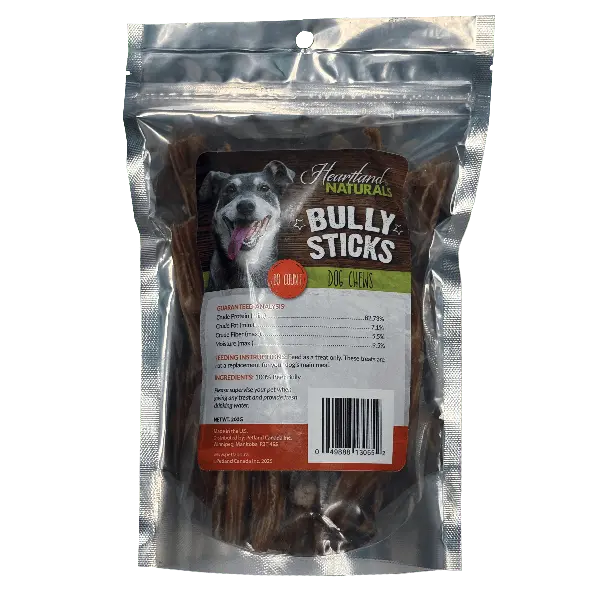 Heartland Naturals Bully Sticks Dog Chews 10 Pack 1
