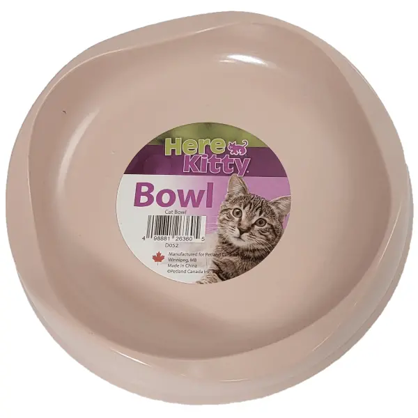 Here Kitty Bamboo Cat Bowl 1