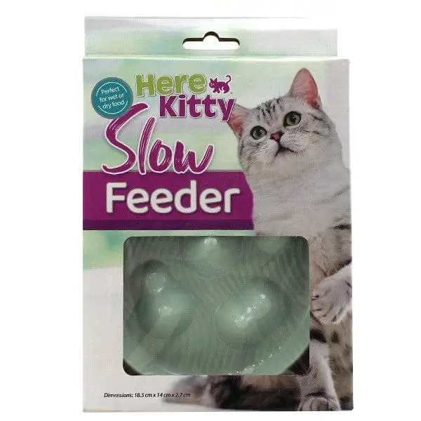 Here Kitty Slow Feeder Cat Bowl 1
