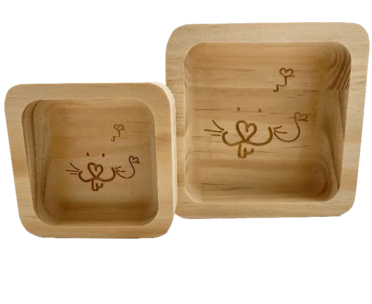 Moss Hollow Square Bowls 1