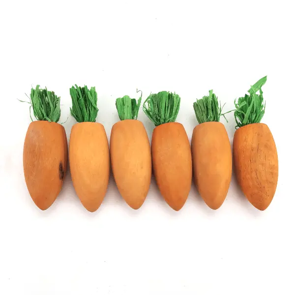 Moss Hollow Wooden Play Carrots 6-Pack 1