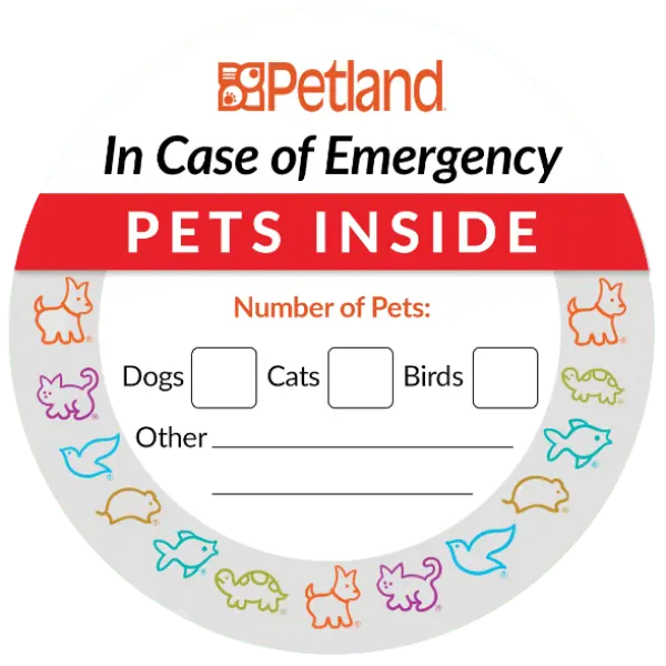 Pet Emergency Sticker 1