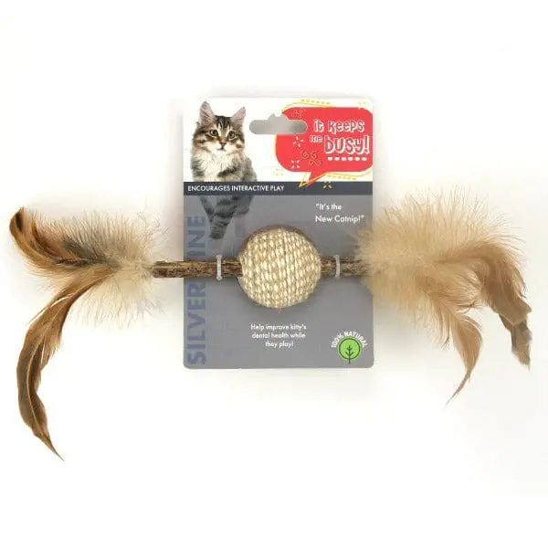 Silver Stick Ball Cat Toy 1